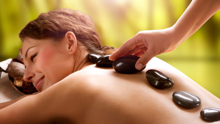 The hot stone massage therapy supplements the deep tissue massage